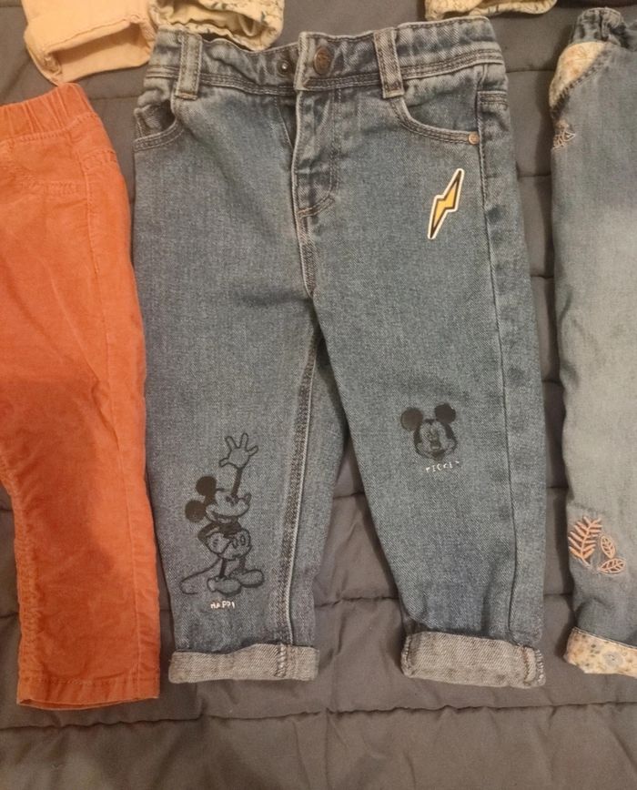 Lot 6 pantalons fille 12 mois - photo numéro 8