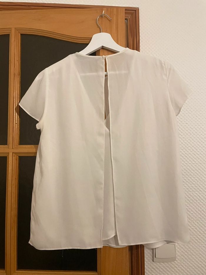 Lot de 2 blouses légères blanches - photo numéro 4