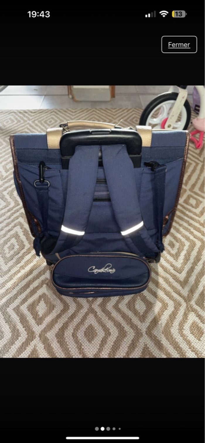 Cartable Caméléon + trousse - photo numéro 5