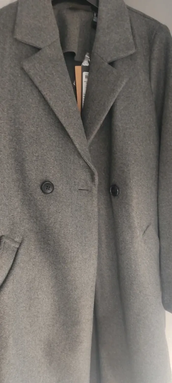 Vero Moda manteau classique gris foncé taille S neuf - photo numéro 5