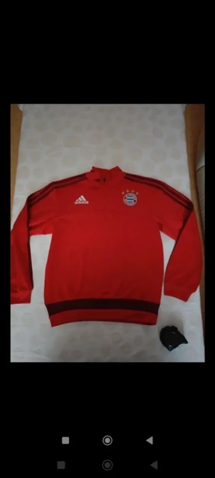 Sweat fin sport homme Adidas x FC Bayern taille S