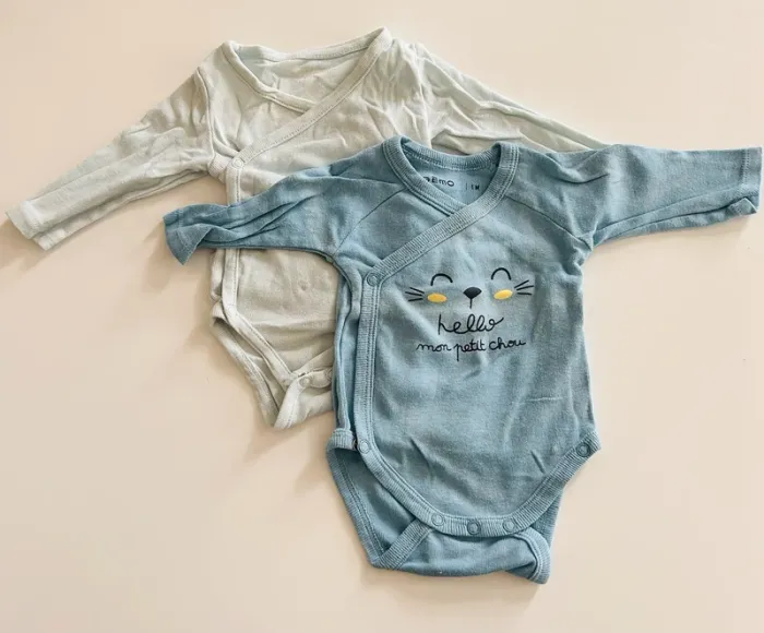 Lot de deux body manches longues
