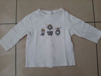 Tee shirt manches longues garçon 9 mois
