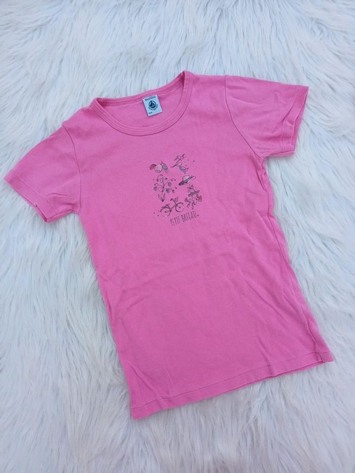 T shirt manches courtes rose 10 ans-140cm