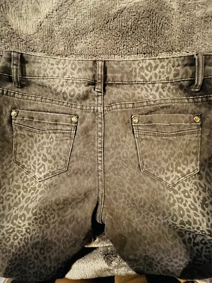 Jean slim effet python noir Analucy - photo numéro 2