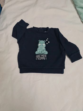 Pull hippopotame 6 mois