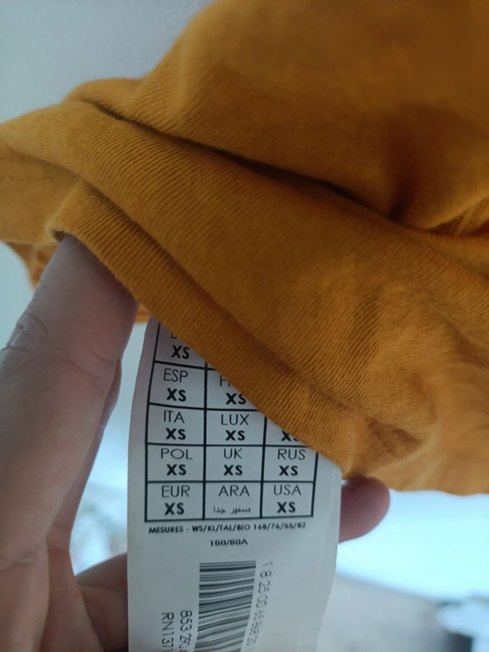 Débardeur orange brodé à pompons – Promod – Taille XS - photo numéro 6