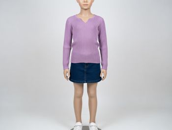 Pull coton mauve 16 ans EDEIS neuf
