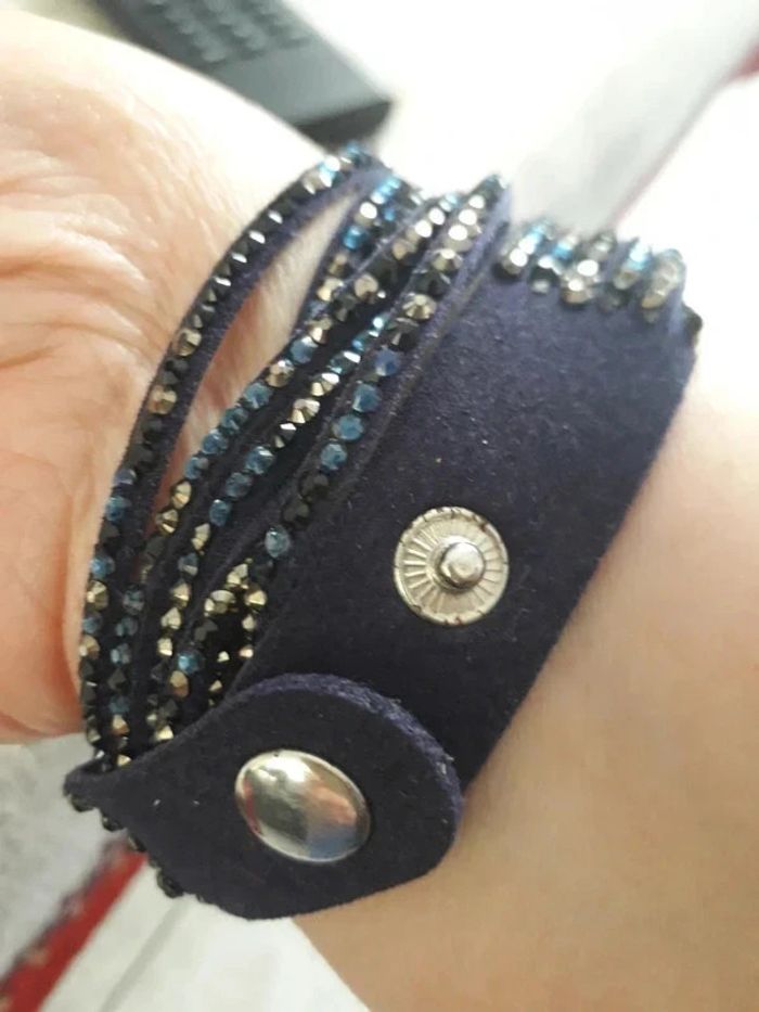bracelet bleu - photo numéro 2