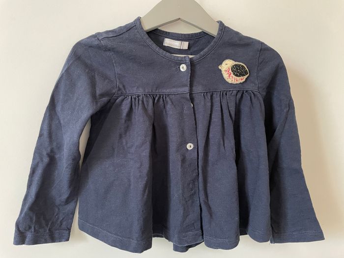 T shirt manche longue bleu foncé - 3 ans fille- Catimini