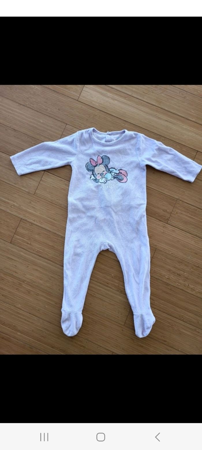 Pyjama velours minnie
