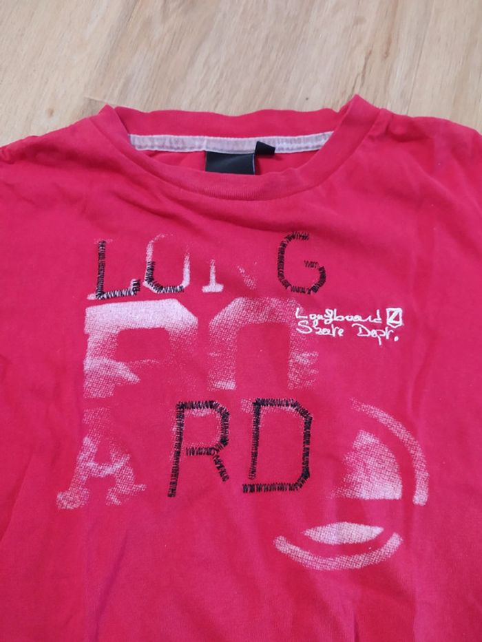 T-shirt 8 ans Longboard rouge - photo numéro 2