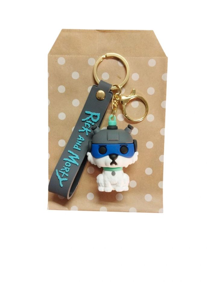 Porte-clés Rick et Morty avec pochette cadeau