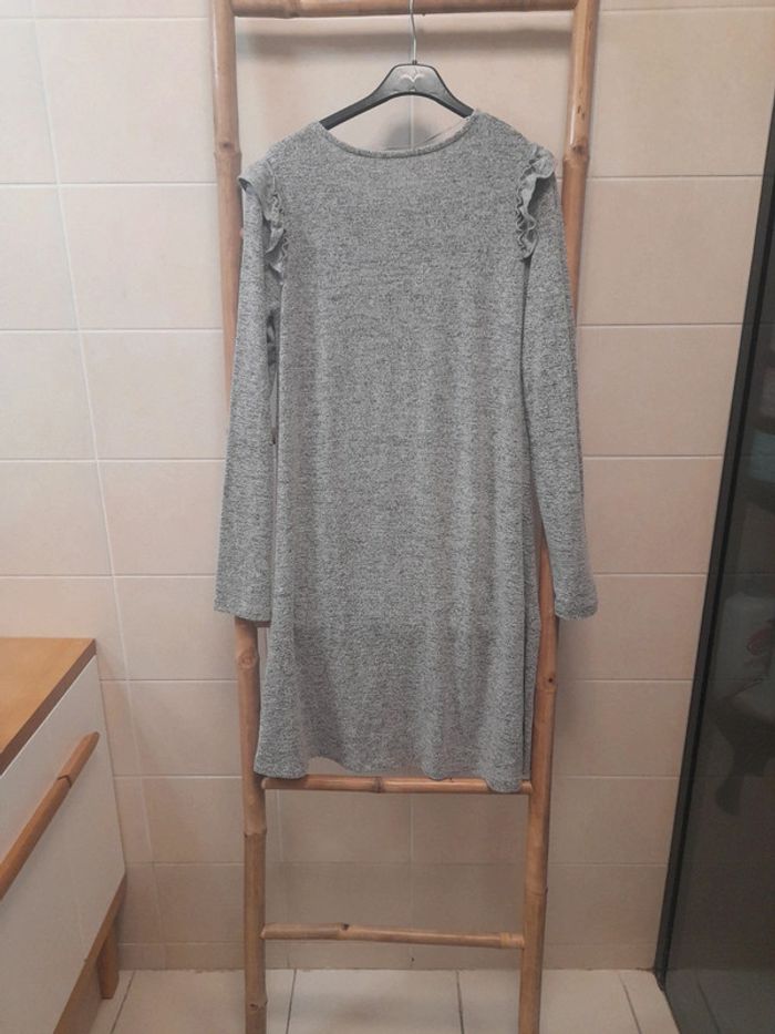 Robe d'hiver gris chiné idéale grossesse taille S/M - photo numéro 3