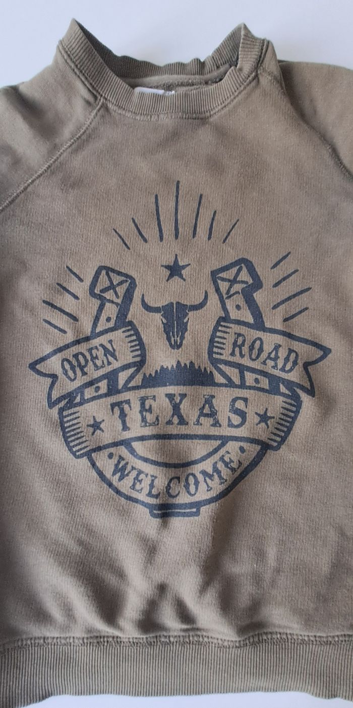 Sweat vert kaki Monoprix – 12 ans - photo numéro 2