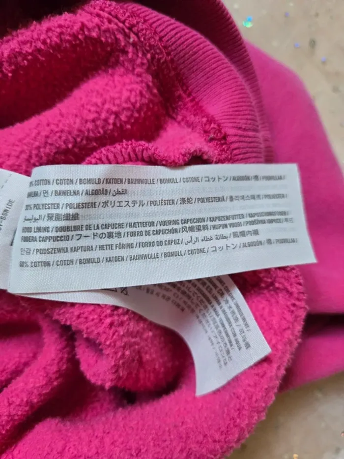 Sweat/pull à capuche Hollister rose taille S/36 - photo numéro 4