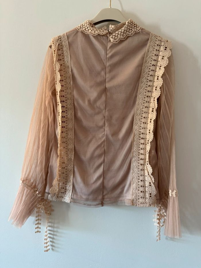 Magnifique haut beige rosé Molly Bracken - photo numéro 8