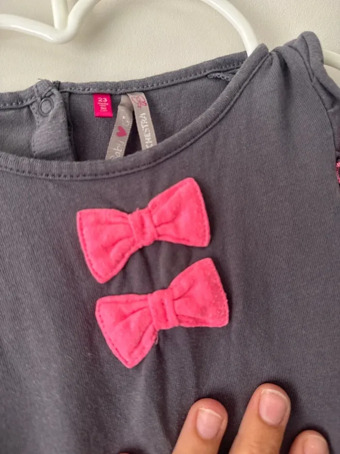 👗 Robe bébé fille 23 mois - 86 cm - orchestra très bon état- 95 % coton - 5% elasthanne - photo numéro 8