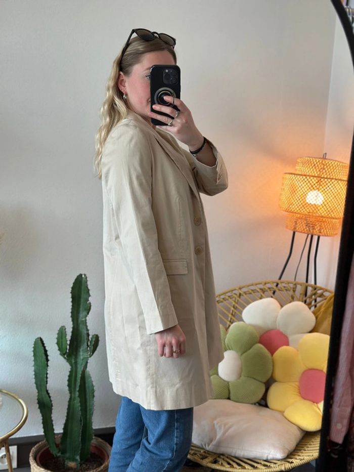 Veste beige façon trench taille 38 - Pablo - photo numéro 4