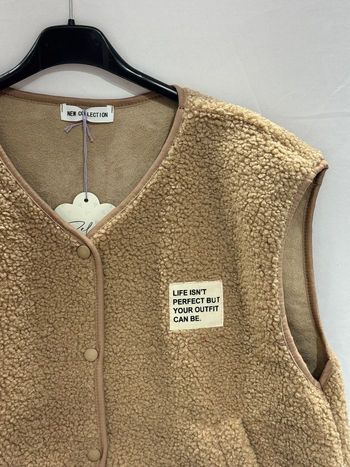 Gilet sans manches Moumoute camel T.U 38/42