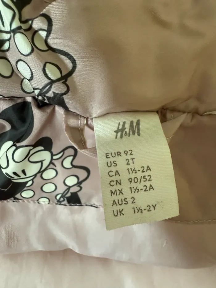 Doudoune H&M Minnie taille 92cm - photo numéro 5
