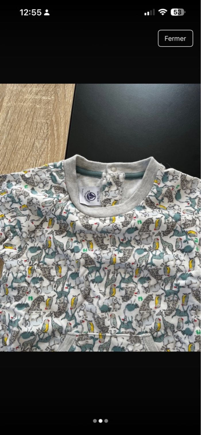 Combinaison Petit bateau 12 mois - photo numéro 2