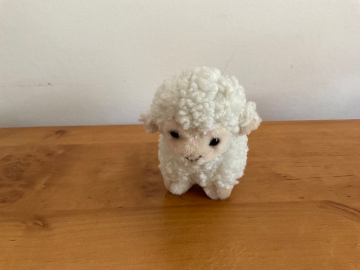 Peluche lot de 2 moutons blanc - photo numéro 3