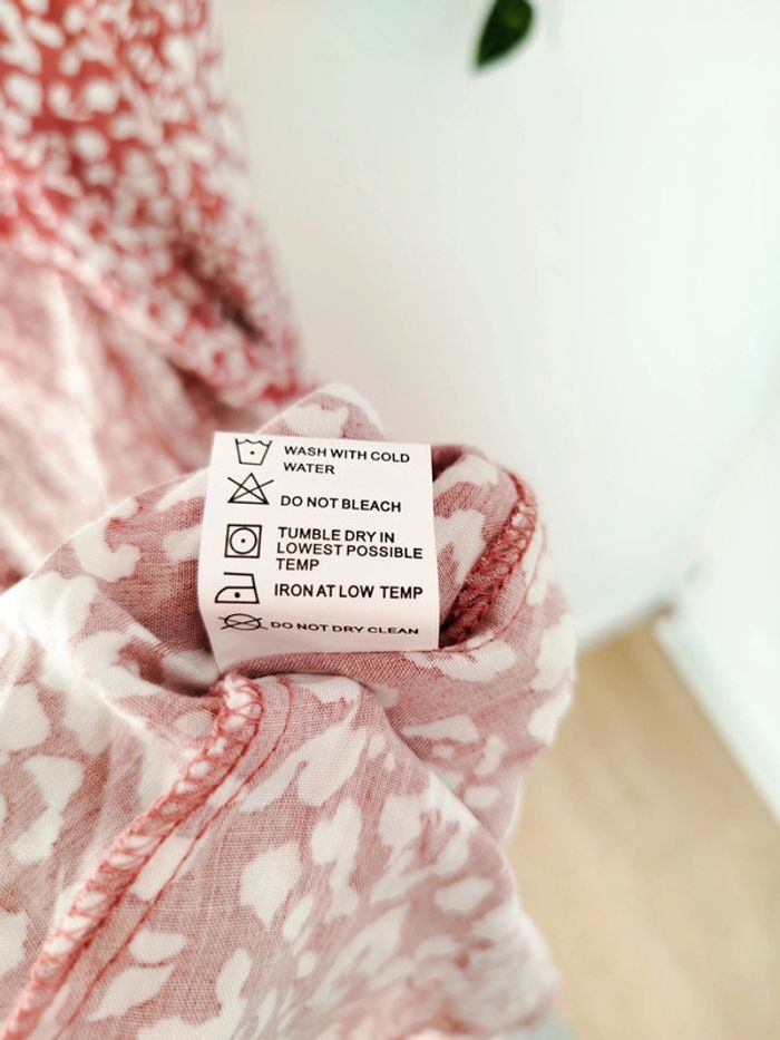 Robe cache coeur portefeuille motif léopard rose clair taille 38 goa - photo numéro 5