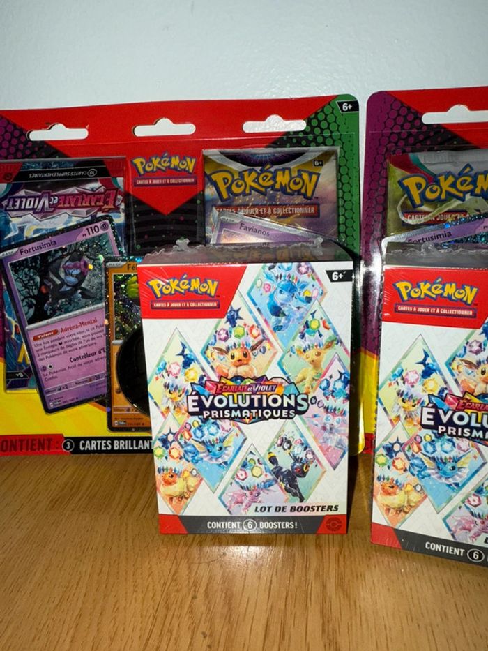 Lot Pokémon Bundle Ev8.5 Évolution prismatique + Tripack - photo numéro 3