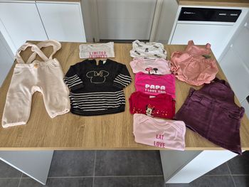 Lot vêtements fille 9 mois 