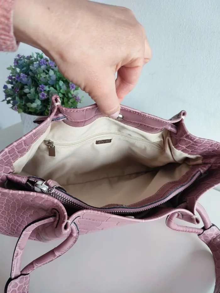 Sac à main Le Tanneur Lila Croco - photo numéro 10