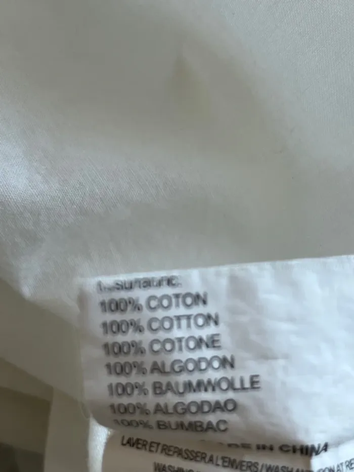 Chemise homme /surchemise légère et chic coton brodé RMS 26 taille M - photo numéro 7