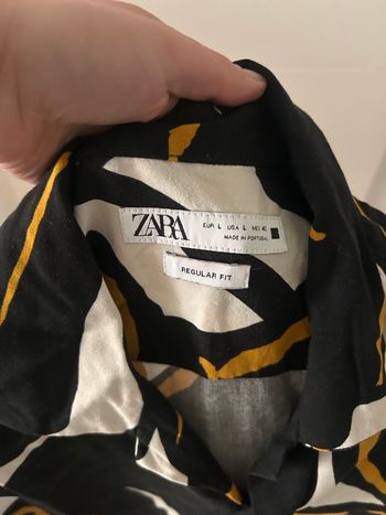 Chemise à motif homme taille L zara ideal pour été 