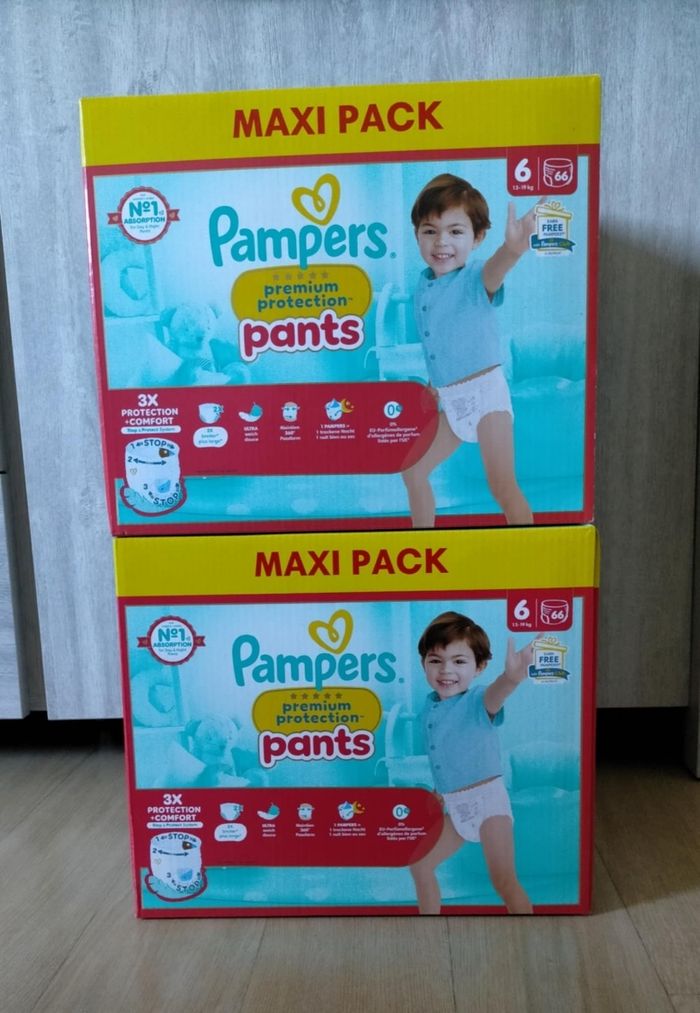 Lot couches pampers premium pants taille 6