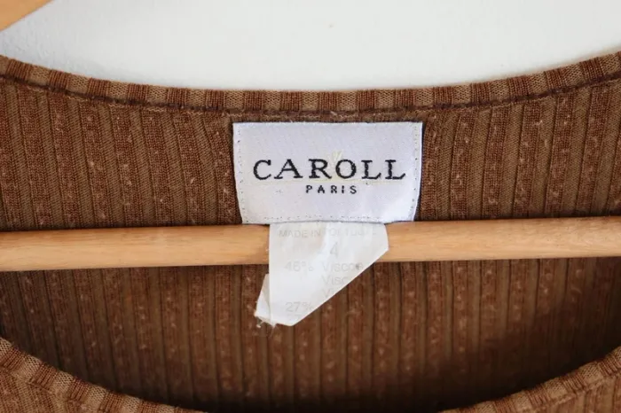 C41 t-shirt marron Caroll 44 - photo numéro 3