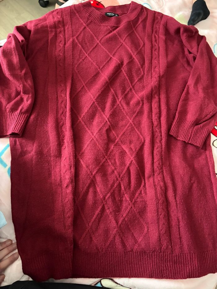 Robe pull bordeaux