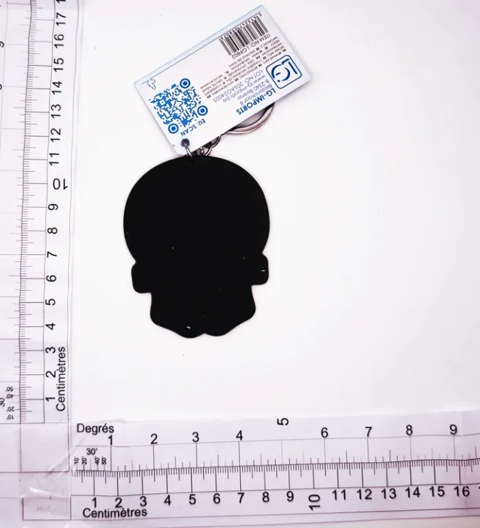 1 Porte-clés, bijou de sac tête de mort calavera style mexicain - photo numéro 3