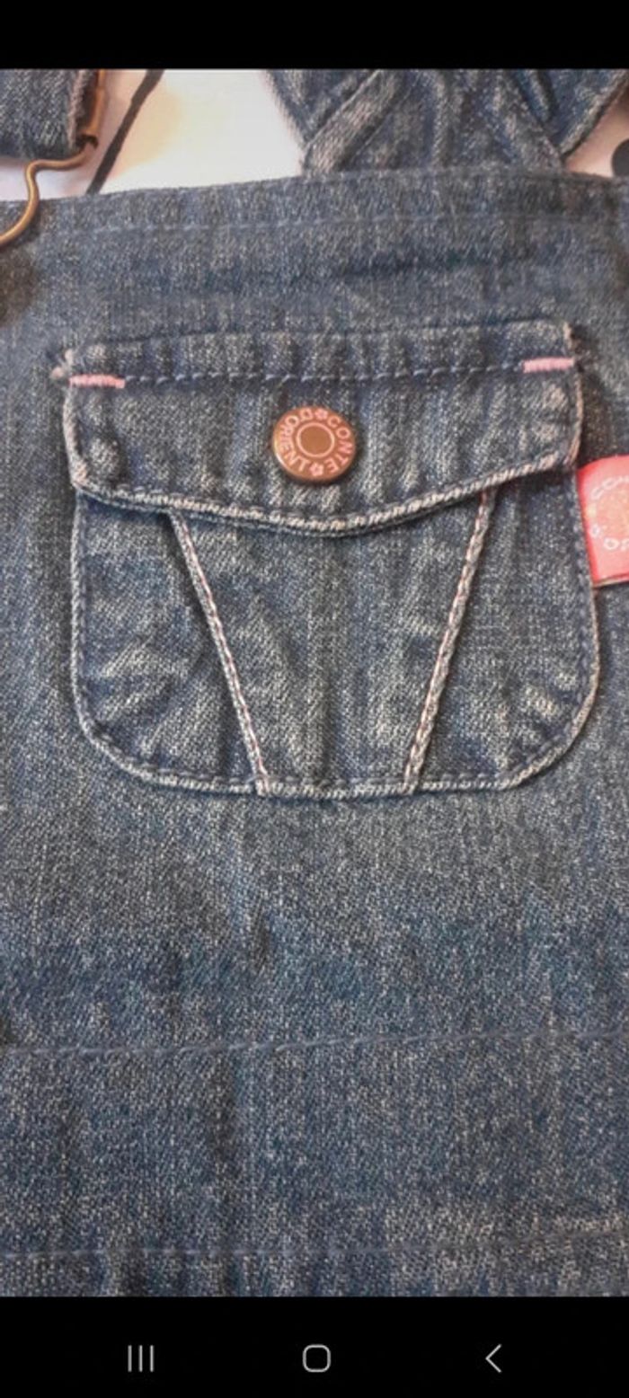 Robe salopette en jeans in extenso 18 mois - photo numéro 3