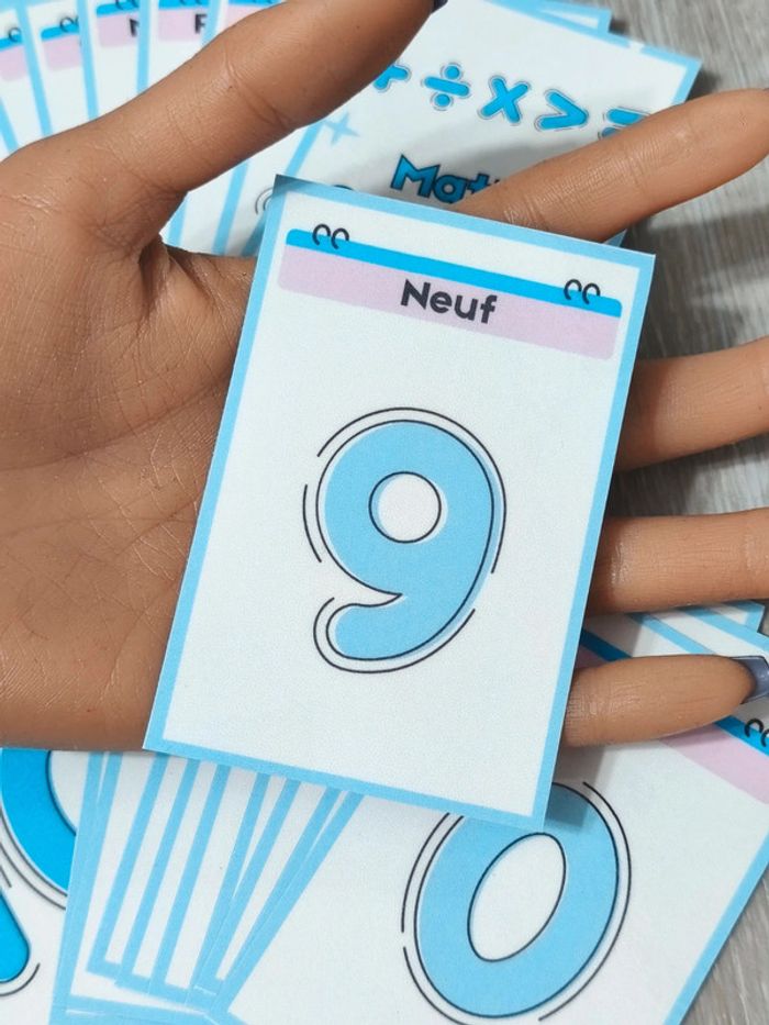 24 cartes chiffres et symboles - photo numéro 2