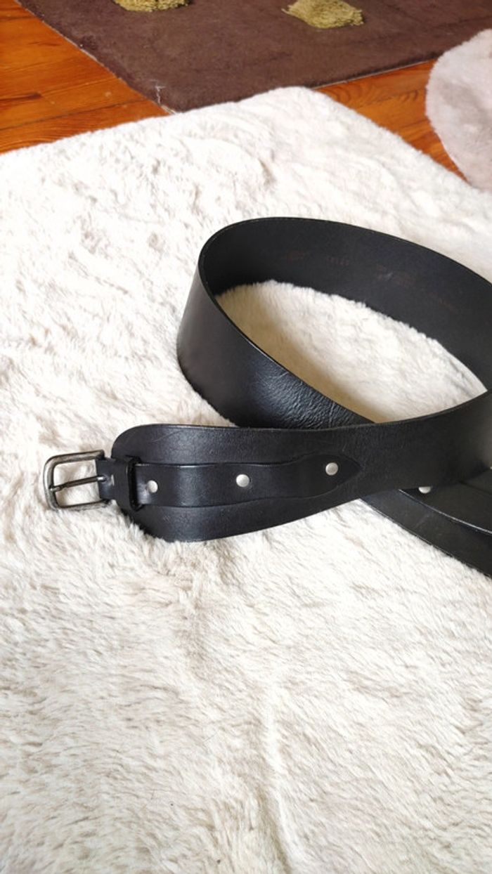 Ceinture en cuir véritable vachette - photo numéro 5