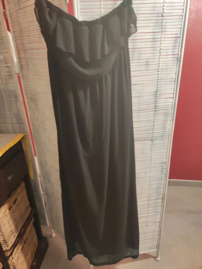 Robe bustier longue noire