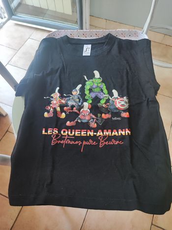 TEE SHIRT QUEEN AMANN NOIR - SUPER HEROS