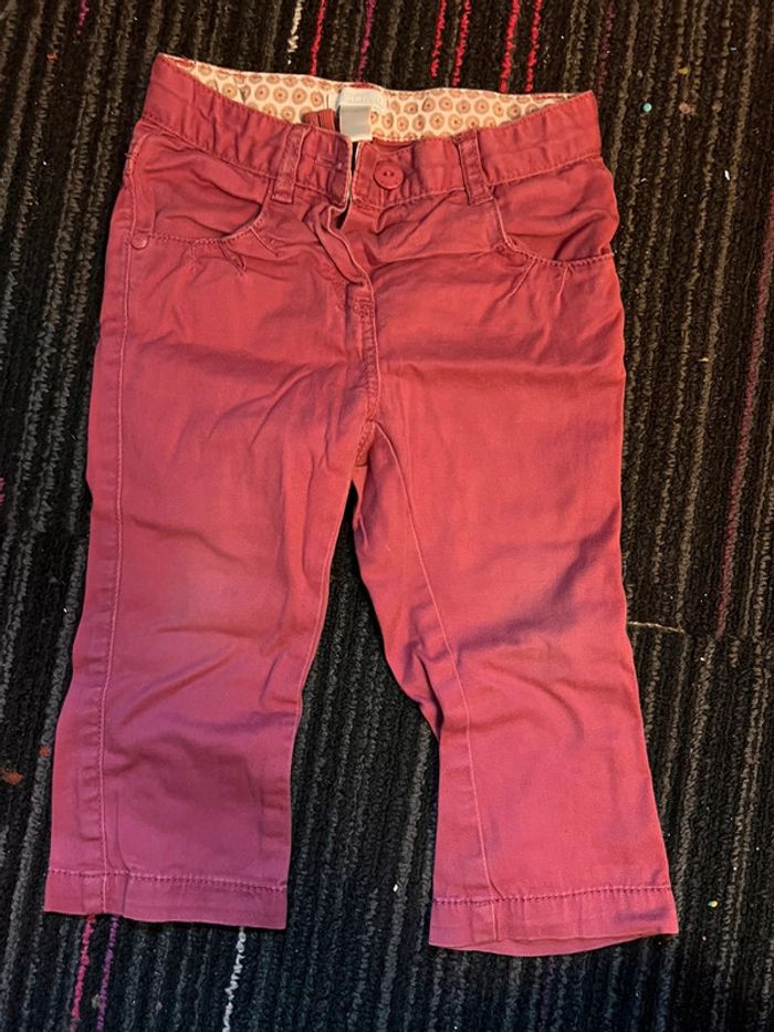 Pantalon rose obaibi taille 18 mois