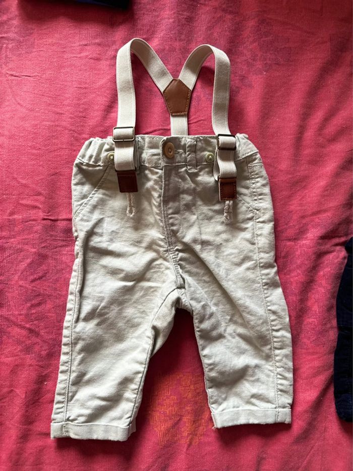 Pantalon bretelles bébé