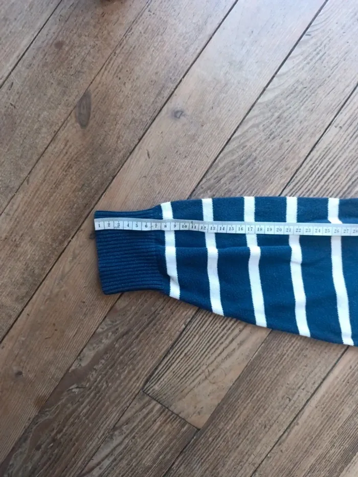 Pull a rayures tommy Hilfiger bleu Taille M - photo numéro 10