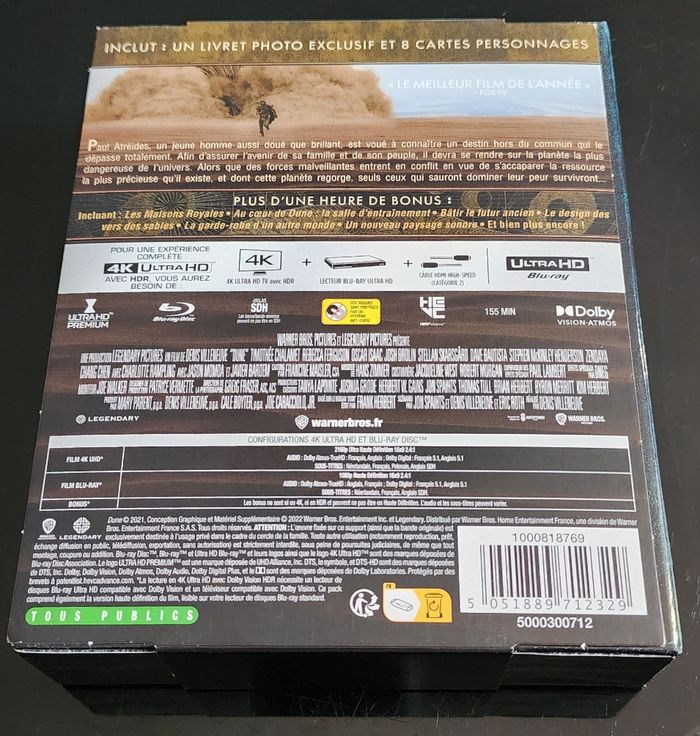 Coffret Dune 4K  Édition Collector "Pain Box " - photo numéro 2