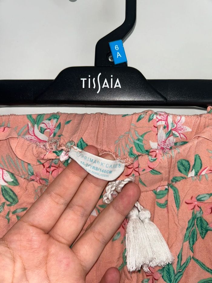 Short orange à motifs florale - 10 ans - Primark - photo numéro 3