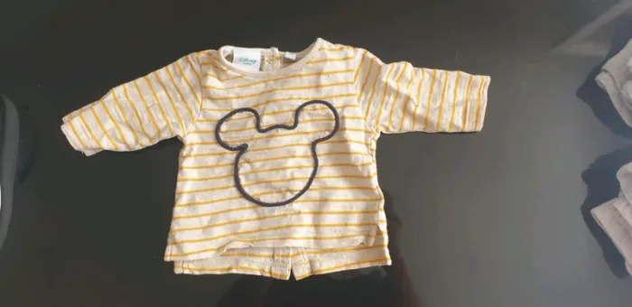 Tee shirt manches longues Mickey 1 mois