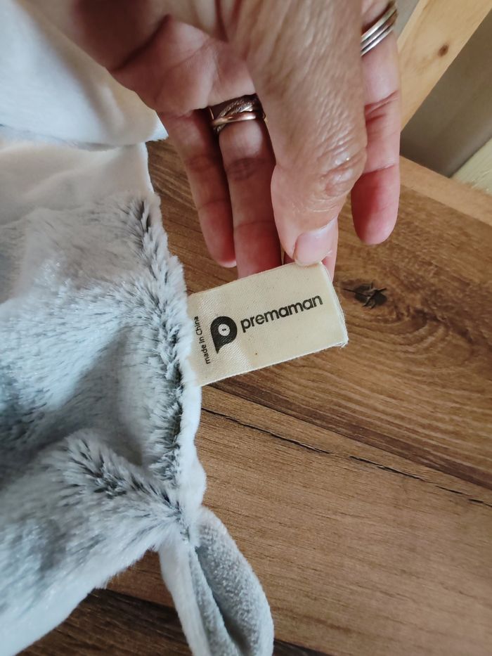 Ours blanc et gris déguisé en lapin happy baby - photo numéro 3