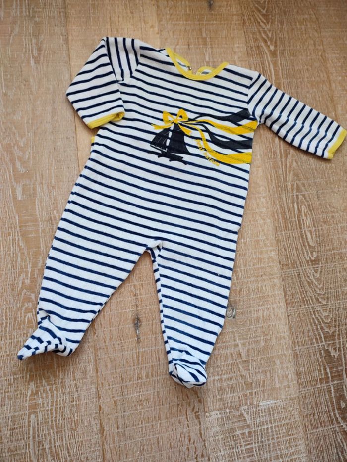Grenouillère pyjama dort bien petit bateau 6 mois
